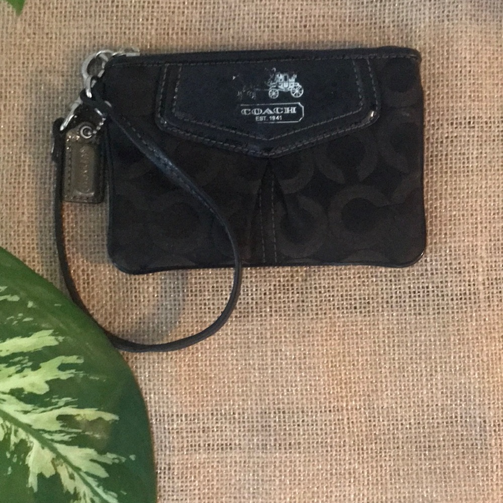 Black Coach wristlet